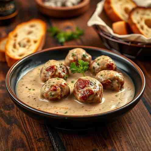 Pork & Beef Meatballs - Creamy Swedish Recipe